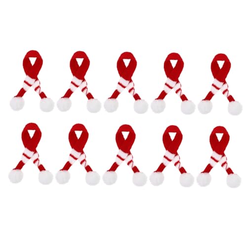 Milisten 10 Stück Teiliges Mini Wollschals für Spielzeugfiguren Zarte Strapazierfähige Puppenschals in Rot und Grün Kreative Mini Accessoires für Puppen und Weihnachtsdekoration Milisten 10 Stück Teiliges Mini Wollschals für Spielzeugfiguren Zarte Strapazierfähige Puppenschals in Rot und Grün Kreative Mini Accessoires für Puppen und Weihnachtsdekoration von Milisten