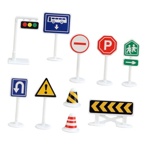 Milisten 10 Stück Teiliges Mini verkehrsschilder aus Robustem Material Leicht und Kompakt Pädagogisches Verkehrsbarrieren für Verkehrserziehung und Baustellen Simulation Milisten 10 Stück Teiliges Mini verkehrsschilder aus Robustem Material Leicht und Kompakt Pädagogisches Verkehrsbarrieren für Verkehrserziehung und Baustellen Simulation von Milisten
