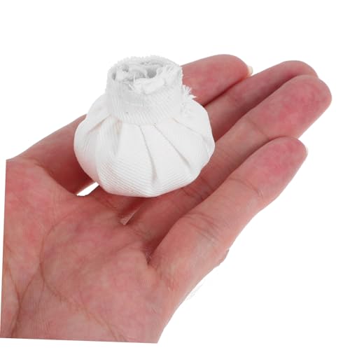 Milisten 10 Stück Teiliges Miniatur Kochmützen aus Stoff Stabile DIY Puppenzubehör Weiße Kleine Hüte für Puppenhaus und Miniaturszenen Vielseitig für Kreative Bastelarbeiten von Milisten