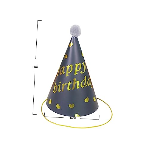 Milisten 10 Stück Teiliges Partyhüte für Kreative DIY Mützen mit Flauschigem Ball Bunte Geburtstagshüte für Jungen und Mädchen für Feste und Feiern von Milisten