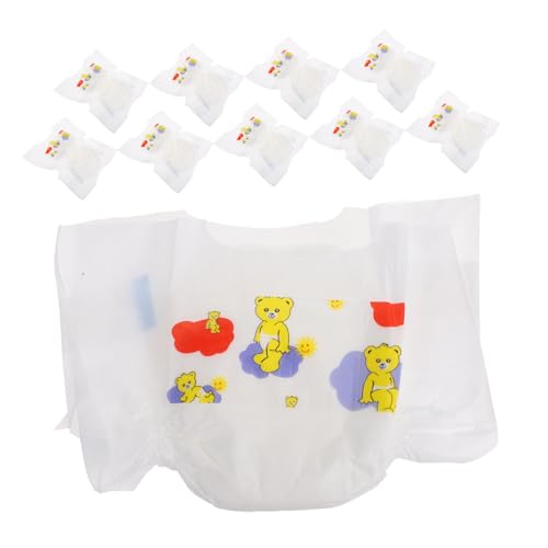 Milisten 10 Stück Teiliges Realistische Wiederverwendbare Mini-Windeln Puppen Leichte Puppen-zubehör Pädagogische Spielwindeln für Rollenspiele und Eltern-Junge Mädchen-interaktion Milisten 10 Stück Teiliges Realistische Wiederverwendbare Mini-Windeln Puppen Leichte Puppen-zubehör Pädagogische Spielwindeln für Rollenspiele und Eltern-Junge Mädchen-interaktion von Milisten