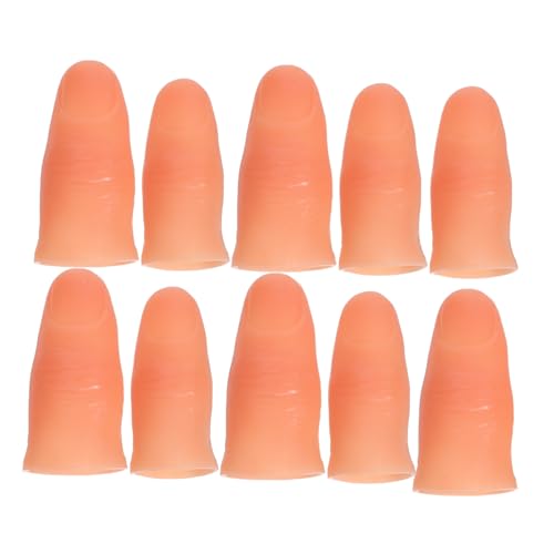 Milisten 10 Stück Teiliges Set Simulierte Finger Requisiten aus Kunststoff mit Künstlichen Fingernägeln Realistische Farbe und Falten Vielseitig für Zaubertricks Bühnenauftritte und Übung Milisten 10 Stück Teiliges Set Simulierte Finger Requisiten aus Kunststoff mit Künstlichen Fingernägeln Realistische Farbe und Falten Vielseitig für Zaubertricks Bühnenauftritte und Übung von Milisten