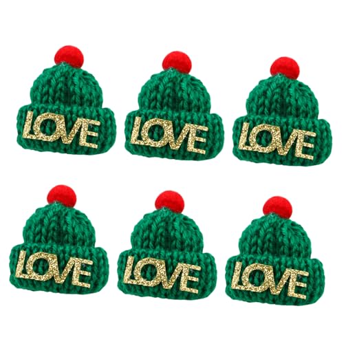 Milisten 10 Stück Teiliges Set Weihnachts Fingerhut Gestrickte Miniatur Mützen Weihnachtliche DIY Bastelaccessoires für Weiche Hautfreundliche Fingerpuppen für Eltern Junge Mädchen von Milisten