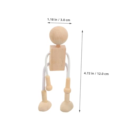 Milisten 10 Stück Teiliges Unfertige Holzroboter Holzfiguren zum Bemalen Verstellbare Gelenke Natürliche Holzpuppen für DIY Bastelprojekte Kreative Dekoration Milisten 10 Stück Teiliges Unfertige Holzroboter Holzfiguren zum Bemalen Verstellbare Gelenke Natürliche Holzpuppen für DIY Bastelprojekte Kreative Dekoration von Milisten