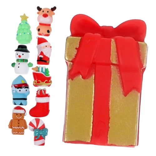Milisten 10 Stück Teiliges Weihnachts Fingerpuppen für Bunte Cartoon Figuren Wie Weihnachtsmann und Schneemann Spielerisches Lernspielzeug für Rollenspiele und Kreative Geschichten für von Milisten