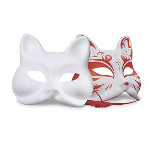 Milisten 10 Stück Teiliges Weiße Tiermaske aus Umweltfreundlichem Papierpulp Unbemalte DIY Katzen Gesichtsmaske für Maskenbälle und Kreative Bastelprojekte für Partys Milisten 10 Stück Teiliges Weiße Tiermaske aus Umweltfreundlichem Papierpulp Unbemalte DIY Katzen Gesichtsmaske für Maskenbälle und Kreative Bastelprojekte für Partys von Milisten