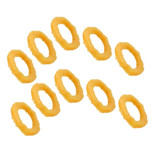 Milisten 10 Stück Tintenfischringspielzeug imitierte Tintenfischringe gefälschtes Lebensmittelmodell Sortiert Künstliche Tintenfischringe Requisite für frittiertes Essen PVC Milisten 10 Stück Tintenfischringspielzeug imitierte Tintenfischringe gefälschtes Lebensmittelmodell Sortiert Künstliche Tintenfischringe Requisite für frittiertes Essen PVC von Milisten
