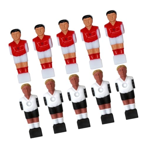 Milisten 10 Stück Tischfußball-Athleten-Puppen, Tischfußball-Spieler, Fußball-maschinenteile, Tischfußball-zubehör Milisten 10 Stück Tischfußball-Athleten-Puppen, Tischfußball-Spieler, Fußball-maschinenteile, Tischfußball-zubehör von Milisten