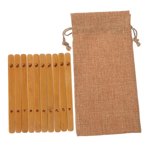 Milisten 10 Stück Yijing Bamboo Stick Vermögen klebt Wahrsagestäbe Chinesische Glücksstäbchen Wahrsagespielzeug Bambus Milisten 10 Stück Yijing Bamboo Stick Vermögen klebt Wahrsagestäbe Chinesische Glücksstäbchen Wahrsagespielzeug Bambus von Milisten