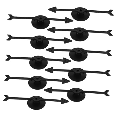 Milisten 10 Stück Zifferblattzeiger Desktop Spielpfeile Partyspiel Requisiten Brettspiel Zubehör Spielpfeile Rotierender Spielzeiger Rotierende Pfeile Kunststoff Schwarz von Milisten