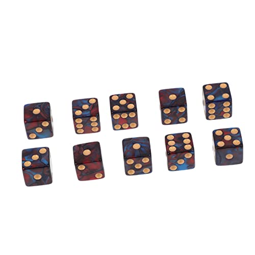 Milisten 10 Stück Zweifarbige Ungewöhnliche Große Pub -Spiel Sechsseitige Massenwürfel Brettspiele Standard-spielwürfel Bunte Acryl Blue Milisten 10 Stück Zweifarbige Ungewöhnliche Große Pub -Spiel Sechsseitige Massenwürfel Brettspiele Standard-spielwürfel Bunte Acryl Blue von Milisten