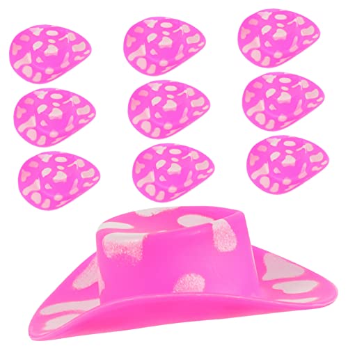 Milisten 10 Stück entzückende Puppenhüte Miniaturhüte für Partys Cowgirl-Hüte dekorative Hüte zarte Hüte Miniaturhüte basteln Mini-Puppenmütze süßer Miniaturhut Plastik von Milisten