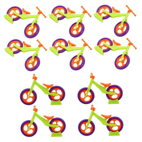 Milisten 10 Stücke Miniatur Finger Bike Modelle Miniatur Fahrrad Kunststoff Milisten 10 Stücke Miniatur Finger Bike Modelle Miniatur Fahrrad Kunststoff von Milisten