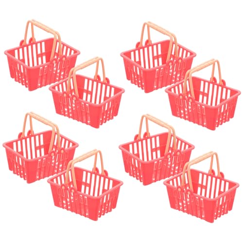 Milisten 10 Stücke Simulierte Lebensmittel Und Einkaufskorb Körbe Kleine Puppe Wicker Mini Lagerung Kunststoff Rot Milisten 10 Stücke Simulierte Lebensmittel Und Einkaufskorb Körbe Kleine Puppe Wicker Mini Lagerung Kunststoff Rot von Milisten
