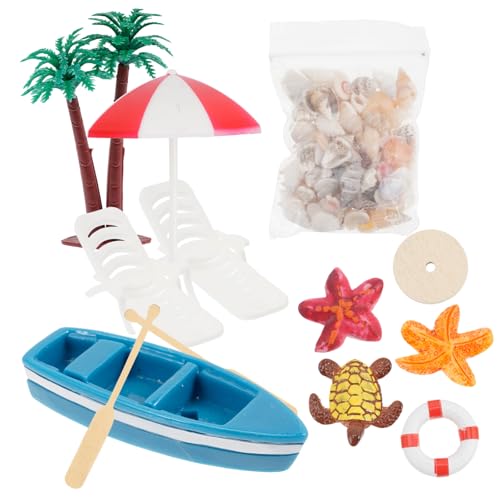 Milisten 10-Teilige Strand-Miniatur-Puppenhaus-Dekoration Strand-Kuchenaufsatz-Zubehör-Set Miniatur-Garten-Puppenhaus-Miniatur-Regenschirm-Palmenstuhl-Ornament Für DIY-Gartenpflanzenpool Milisten 10-Teilige Strand-Miniatur-Puppenhaus-Dekoration Strand-Kuchenaufsatz-Zubehör-Set Miniatur-Garten-Puppenhaus-Miniatur-Regenschirm-Palmenstuhl-Ornament Für DIY-Gartenpflanzenpool von Milisten
