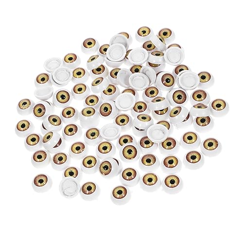 Milisten 100 Stück Augen für Puppen Halb Runde Realistische Bastelaugen Sichere DIY Zubehör für Puppen Milisten 100 Stück Augen für Puppen Halb Runde Realistische Bastelaugen Sichere DIY Zubehör für Puppen von Milisten