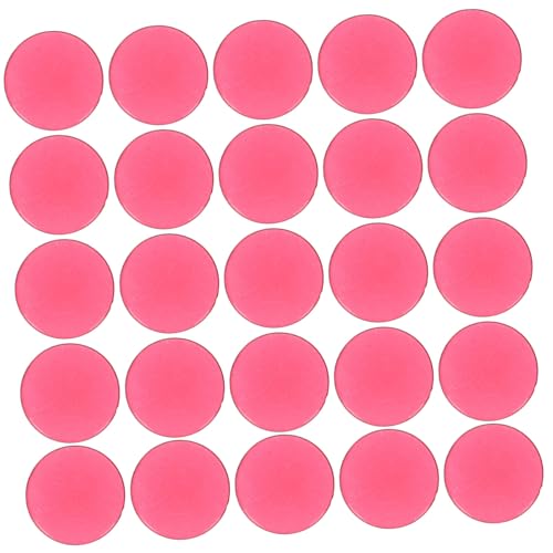 Milisten 100 Stück Bingo-Chips Plastikchips Zahlenchips Brettspielmarken Klare Zähler Aus Kunststoff Zählerchip Bingo-Spiel-Marker Spiel-Token-disc Münzen Zählen Spiele Acryl Rot von Milisten