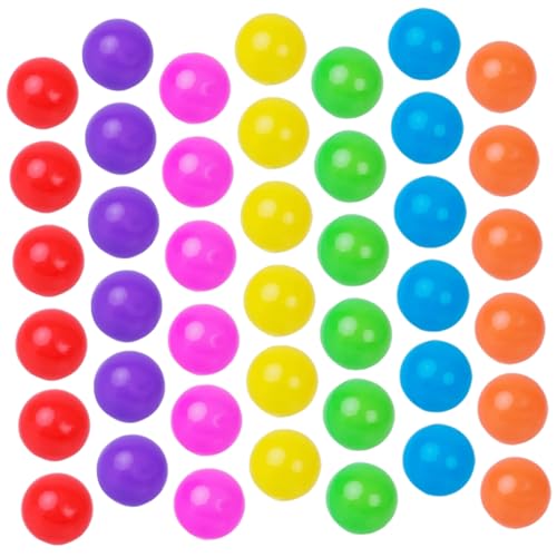 Milisten 100 Stück Bunte Kunststoff Ozeanbälle für Runde Spielbälle für Bällebäder und Outdoor Aktivitäten Sicher und Spaß für Kleinkinder für Pools und Spielplätze von Milisten