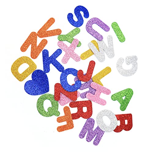 Milisten 100 Stück Eva Glitzer Buchstaben Aufkleber Kreative Dekorative Sticker für Lehrmaterialien für Frühkindliche Bildung für Kindergarten und Bastelprojekte Milisten 100 Stück Eva Glitzer Buchstaben Aufkleber Kreative Dekorative Sticker für Lehrmaterialien für Frühkindliche Bildung für Kindergarten und Bastelprojekte von Milisten