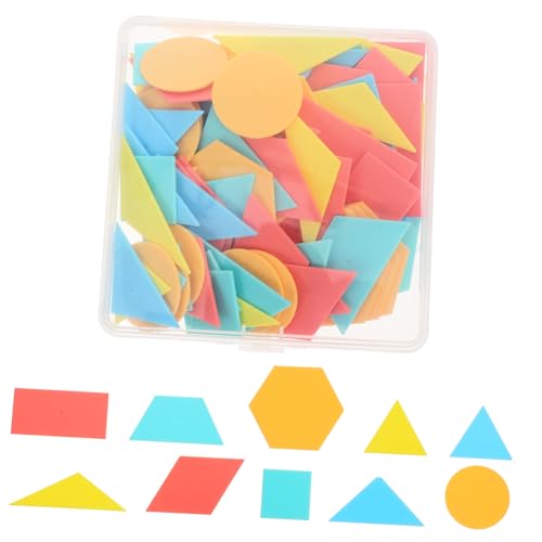 Milisten 100 Stück Geometrische Formen Lernset für Kinder Kunststoff Lernspielzeug zur Formenerkennung Geometrische Spielzeuge für Schule Mathe und Geometriekonzepte Milisten 100 Stück Geometrische Formen Lernset für Kinder Kunststoff Lernspielzeug zur Formenerkennung Geometrische Spielzeuge für Schule Mathe und Geometriekonzepte von Milisten