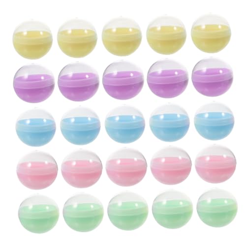 Milisten 100 Stück Halbtransparente Macaron Farbene PP Kapseln Befüllbare Kunststoffkugeln für Kaugummiautomaten Verkaufsautomaten DIY Bastelprojekte Spielzeugaufbewahrung Vielseitig und Milisten 100 Stück Halbtransparente Macaron Farbene PP Kapseln Befüllbare Kunststoffkugeln für Kaugummiautomaten Verkaufsautomaten DIY Bastelprojekte Spielzeugaufbewahrung Vielseitig und von Milisten