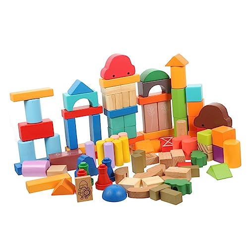 Milisten 100 Stück Holzbauklötze für Kleinkinder Pädagogisches aus Hochwertigem Holz Geometrische Formen für Kreatives Lernen für Vorschulkinder und Frühe Entwicklung Milisten 100 Stück Holzbauklötze für Kleinkinder Pädagogisches aus Hochwertigem Holz Geometrische Formen für Kreatives Lernen für Vorschulkinder und Frühe Entwicklung von Milisten