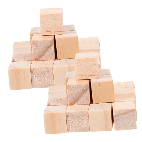 Milisten 100 Stück Holzbausteine Quadratische Würfel für Pädagogisches Stapelspielzeug für Kreativität und Logischem Milisten 100 Stück Holzbausteine Quadratische Würfel für Pädagogisches Stapelspielzeug für Kreativität und Logischem von Milisten