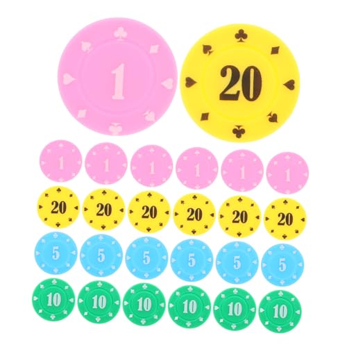Milisten 100 Stück Mahjong -chipkarte Spiel, Das Münzen Zählt Token-Spiel Zählwerkzeug P.s von Milisten