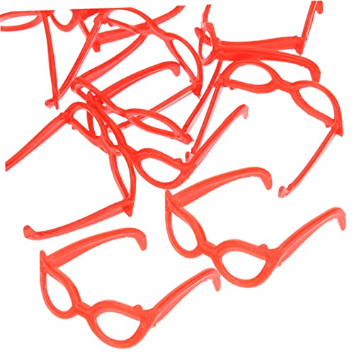 Milisten 100 Stück Mini-Brillenspielzeug für Puppen Puppenbrille wiedergeborenes Puppenzubehör Sonnenbrille Gläser Brille Spielzeugbrille Bastelbrille Plastik rot Milisten 100 Stück Mini-Brillenspielzeug für Puppen Puppenbrille wiedergeborenes Puppenzubehör Sonnenbrille Gläser Brille Spielzeugbrille Bastelbrille Plastik rot von Milisten