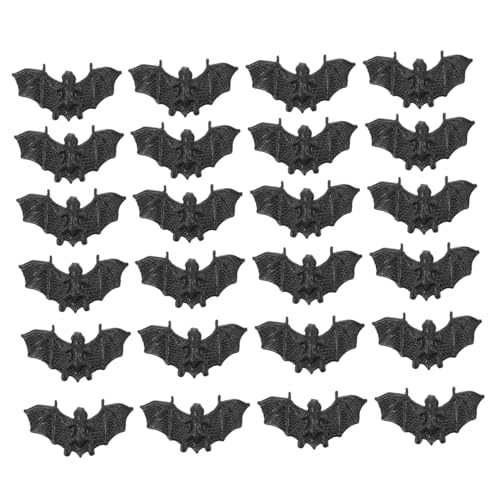 Milisten 100 Stück Mini Fledermaus Deko Hochwertige Wetterfeste Halloween Dekoration Große Mini Bats für Grusel zu Hause und Partys von Milisten