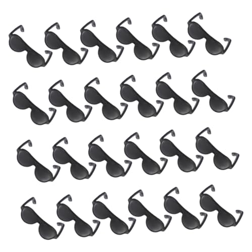 Milisten 100 Stück Mini- Puppen Babypuppe Trendige Miniatur Kostüm Puppen für Puppenbrillen Puppengläser Dekore PVC Black von Milisten