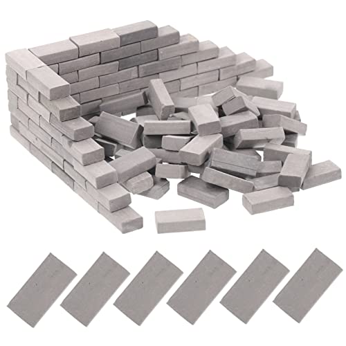 Milisten 100 Stück Miniaturziegel DIY Bausätze für Modelle Miniatur Szenen und Landschaften Geeignet für Sandtisch und Architekturprojekte von Milisten