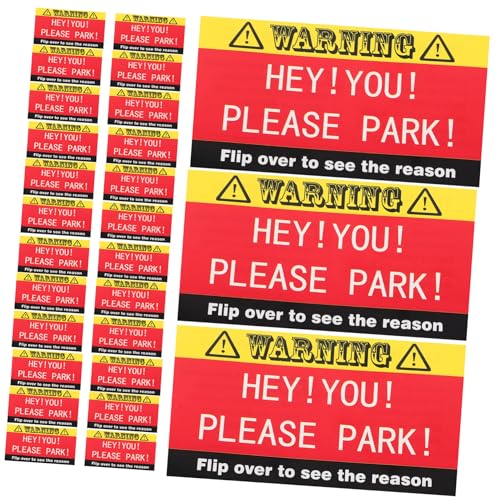 Milisten 100 Stück Parkverstoßkarte Parkverstoß Aufkleber Parktickets Parkverstoß Karten Lustige Und Humorvolle Parkverstoß Notizen Verkehrssicherheitsschildpapier von Milisten