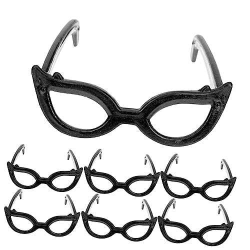 Milisten 100 Stück Puppenbrille Mini Gläser Hoch Für Mein Puppe 1/6 Puppenzubehör Basteln Sie Eine Zum Dekorieren Plastik Black Milisten 100 Stück Puppenbrille Mini Gläser Hoch Für Mein Puppe 1/6 Puppenzubehör Basteln Sie Eine Zum Dekorieren Plastik Black von Milisten