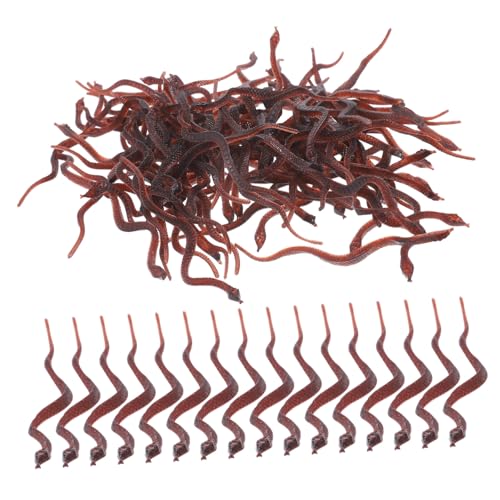 Milisten 100 Stück Realistische Fake Schlangen Flexible Schlange Figuren für Halloween Deko Garten Requisiten und Scherzartikel Milisten 100 Stück Realistische Fake Schlangen Flexible Schlange Figuren für Halloween Deko Garten Requisiten und Scherzartikel von Milisten