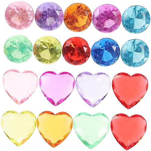 Milisten 100 Stück Schmucksteine Acryl Bastelset für Kreative DIY Projekte und Herzsteine für Bastelarbeiten Dekorationen und Schatzkisten Milisten 100 Stück Schmucksteine Acryl Bastelset für Kreative DIY Projekte und Herzsteine für Bastelarbeiten Dekorationen und Schatzkisten von Milisten