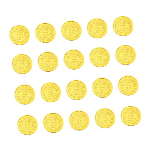Milisten 100 Stück Simulierte Goldmünzen Spiel Klein Mini Schatz Piraten-goldmünzen Golden von Milisten
