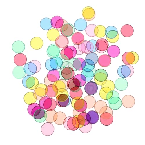 Milisten 100 Stück Teiliges Bunter Transparenter Kunststoff Rundscheiben mit Metallrand Pädagogisches Mathe für Handliche Rechenhilfe für Kindergarten und Grundschule Farbenfrohe Milisten 100 Stück Teiliges Bunter Transparenter Kunststoff Rundscheiben mit Metallrand Pädagogisches Mathe für Handliche Rechenhilfe für Kindergarten und Grundschule Farbenfrohe von Milisten