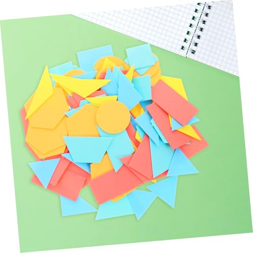 Milisten 100 Stück Teiliges Geometrisches Lernspiel für Formenerkennung Pädagogisches mit Sicheren Nahtlosen zur Kritischen Denkens und Spielerischem Mathematiklernen von Milisten
