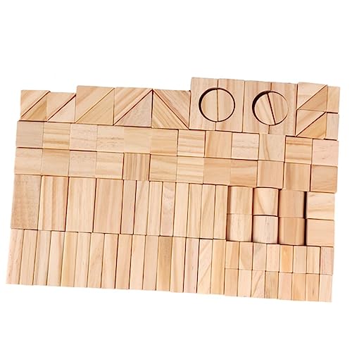 Milisten 100 Stück Teiliges Holzbauklötze Set für Naturholz Pädagogisches für Jungen für Kreative Bauprojekte Drinnen und Draußen Milisten 100 Stück Teiliges Holzbauklötze Set für Naturholz Pädagogisches für Jungen für Kreative Bauprojekte Drinnen und Draußen von Milisten