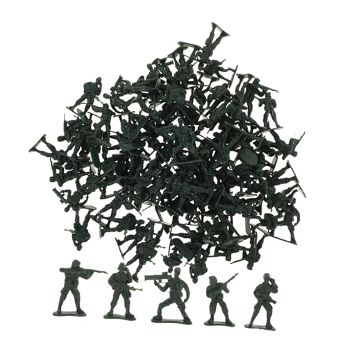 Milisten 100 Stück Teiliges Mini Soldaten Modell Kunststoff Militärische Action Figuren Miniatur Menschen Figuren für Sandtisch Deko und Realistisch Detailliert Kompakt und Langlebig von Milisten