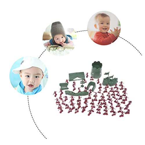 Milisten 100 Stück Teiliges Soldaten Modellspielzeug Set Figuren Zubehör für Kinderpartys und Kreatives aus Robustem Sicherem Kunststoff Milisten 100 Stück Teiliges Soldaten Modellspielzeug Set Figuren Zubehör für Kinderpartys und Kreatives aus Robustem Sicherem Kunststoff von Milisten