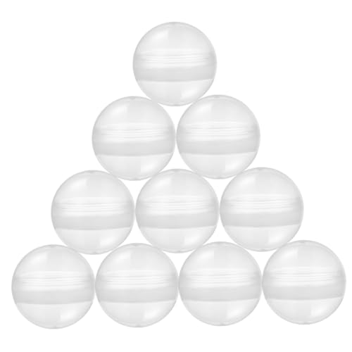 Milisten 100 Stück Teiliges Transparente Leere Plastikkugeln Stabile Teilbare Kapseln für Automaten Basteln Partygeschenke Vielseitige Aufbewahrung und Dekoration von Milisten