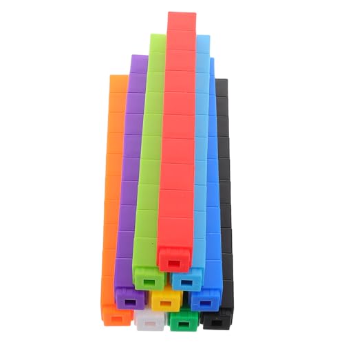 Milisten 100 Teiliger Mathe Rechenwürfel Kleinkindspielzeug Blockpuzzle Mathe Zählwürfel Baumaterial Bausteine ​​Für Die Frühe Kindheit Bauspielzeug Für Stammpuzzle Würfelpuzzle von Milisten
