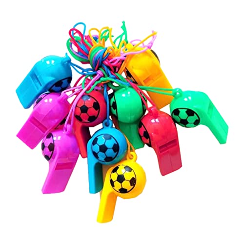 Milisten 100Stücke Fußball Pfeifen Sportparty für Kindergeburtstag Lanyard Mitgebsel für Fußballfans und Spiele mit Familie und Freunden Milisten 100Stücke Fußball Pfeifen Sportparty für Kindergeburtstag Lanyard Mitgebsel für Fußballfans und Spiele mit Familie und Freunden von Milisten