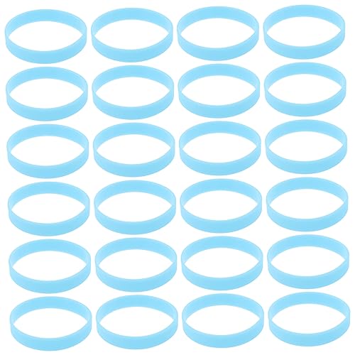 Milisten 100Stücke Glow in The Dark Silikon Armbänder Luminous Wristbands für Party Gefälligkeiten Hautfreundliches Flexibles Material Leuchtende Farben Leicht Tragbar von Milisten