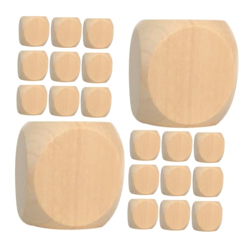 Milisten 100Stücke Holzblöcke Unbehandelte Holzwürfel für Brettspiele Bastelprojekte und Kreative Dekorationen DIY Freundlich Vielseitig Einsetzbar für Lernaktivitäten von Milisten