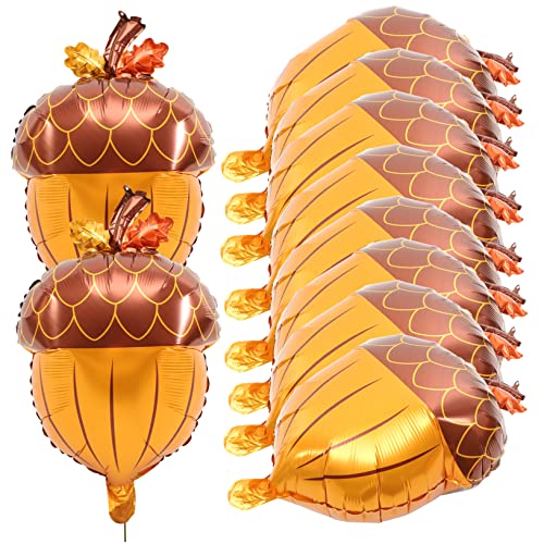 Milisten 10 Stück Aluminium Folie Ballons Kegel Form Thanksgiving Party Deko Herbst Themenballons für Feiern Milisten 10 Stück Aluminium Folie Ballons Kegel Form Thanksgiving Party Deko Herbst Themenballons für Feiern von Milisten