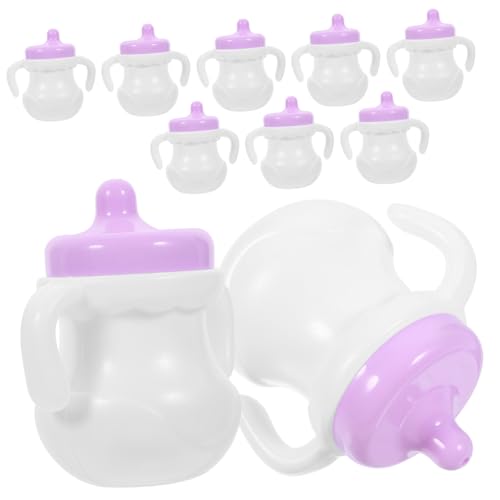 Milisten 10Stücke Babypuppenflaschen Simulierte Stillflasche für Puppen von Kreativität und Hand Auge Koordination Zubehör für Weißes Design Milisten 10Stücke Babypuppenflaschen Simulierte Stillflasche für Puppen von Kreativität und Hand Auge Koordination Zubehör für Weißes Design von Milisten