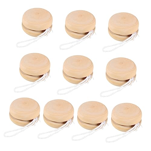 Milisten 10Stücke Holz Responsive Ball für DIY Malerei Kreatives für Geburtstagsfeiern Partys und Outdoor Aktivitäten Sicher und Langlebig von Milisten